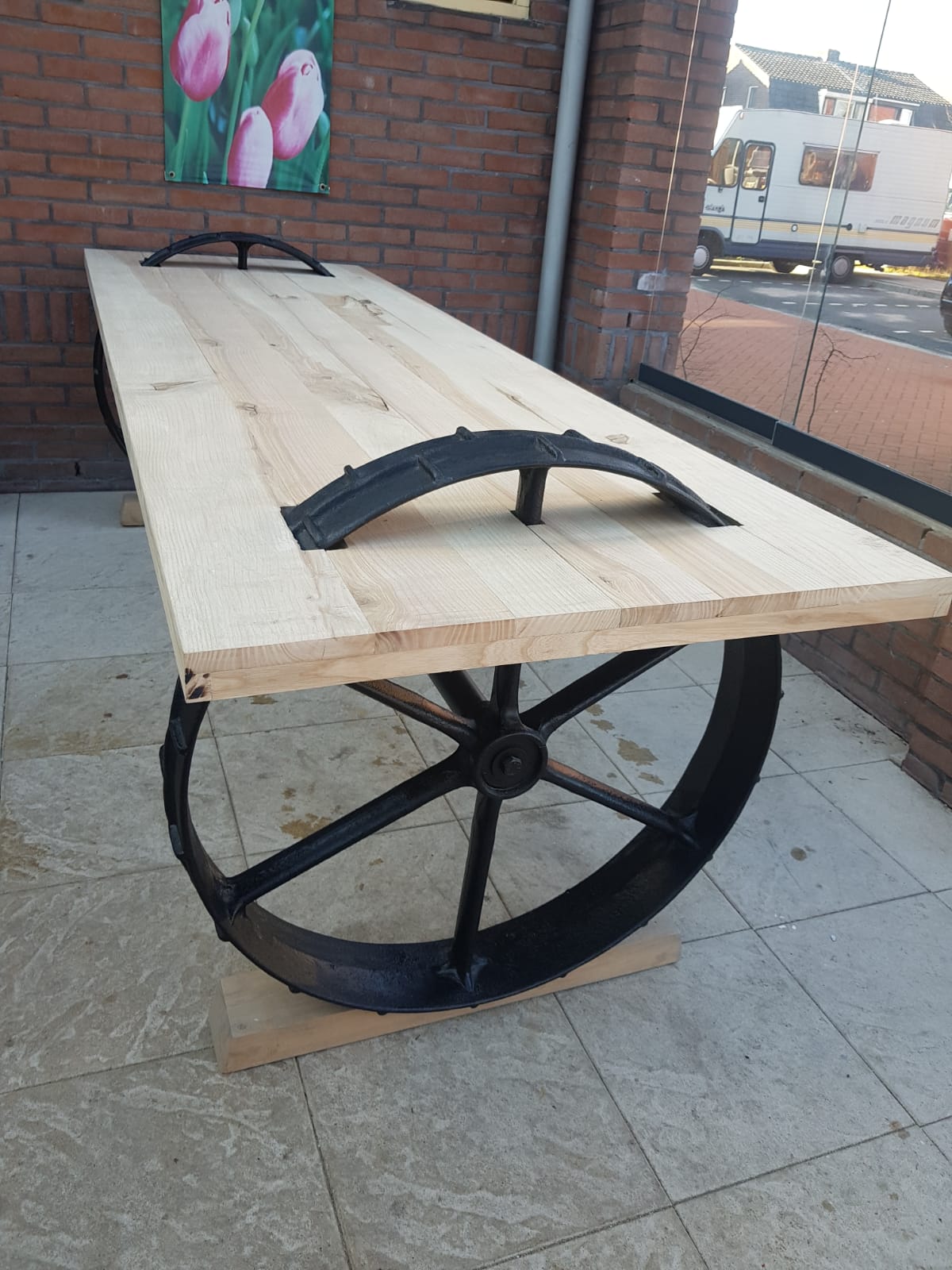 Weiland Toeval Oeganda Eisenrad Tuintafel – J&P Buiten-Hout