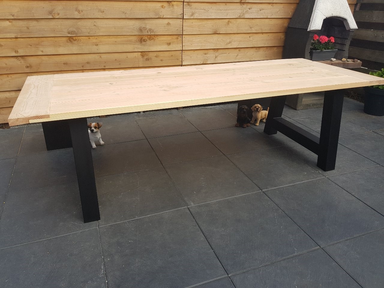 regeling Leggen samenzwering Douglas Tuintafel 4.5 A-poot – J&P Buiten-Hout